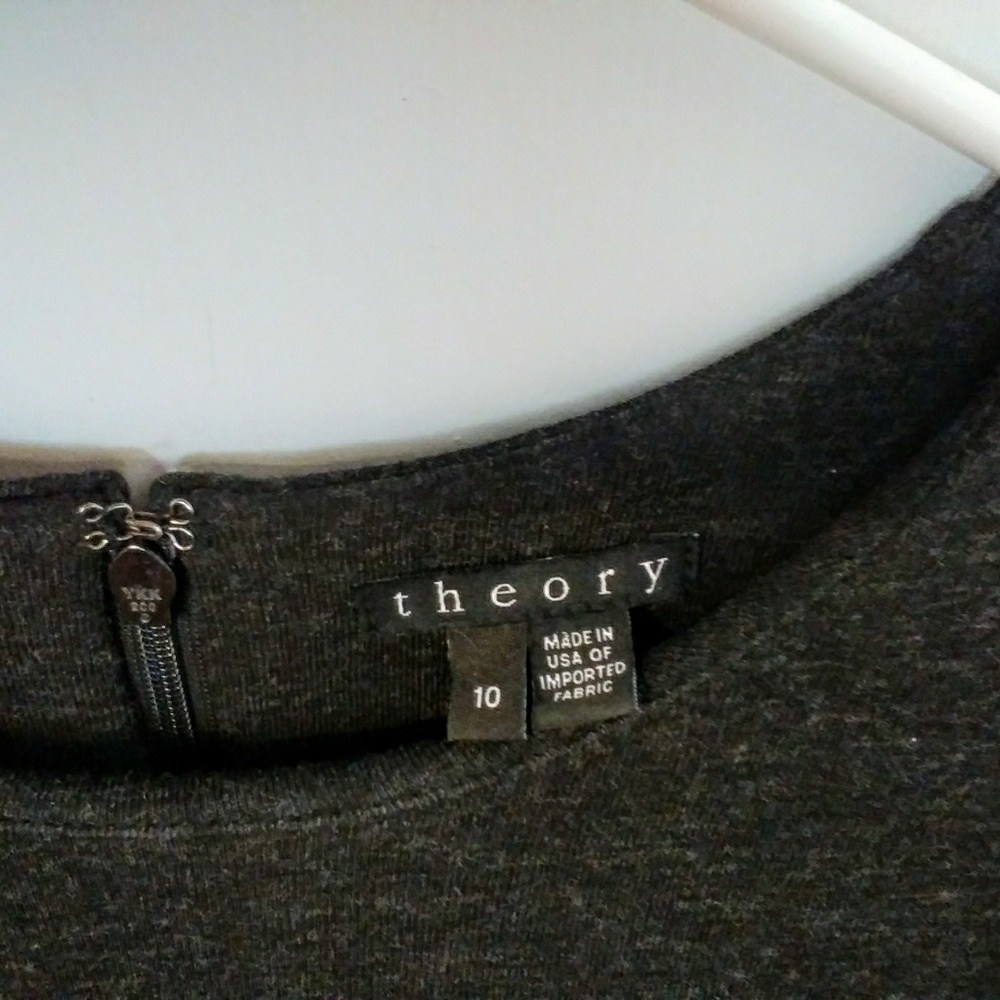 Theory Charcoal Sweater Dress - Picture 4 of 4